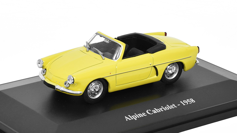 Renault Alpine Cabriolet 1958 1:43 - Eligor časopis s modelem