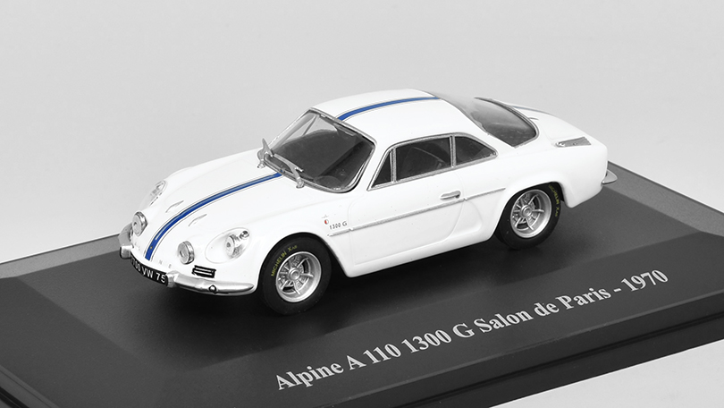 Renault Alpine A 110 1300 G Salon de Paris 1970 1:43 - Eligor časopis s modelem