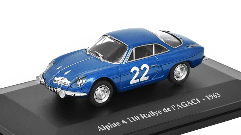 Renault Alpine A 110 #22 Rallye de I'AGACI 1963 1:43 - Eligor časopis s modelem