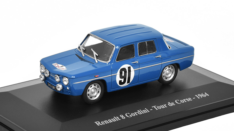 Renault 8 Gordini #91 Tour de Corse 1964 1:43 - Eligor časopis s modelem