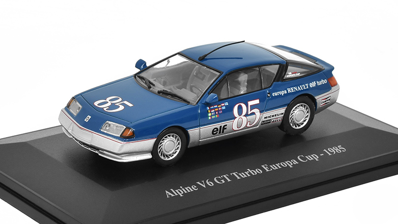 Renault Alpine V6 GT Turbo Europa Cup 1985 1:43 - Eligor časopis s modelem