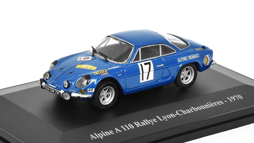 Renault Alpine A 110 #17 Rallye Lyon 1970 1:43 - Eligor časopis s modelem