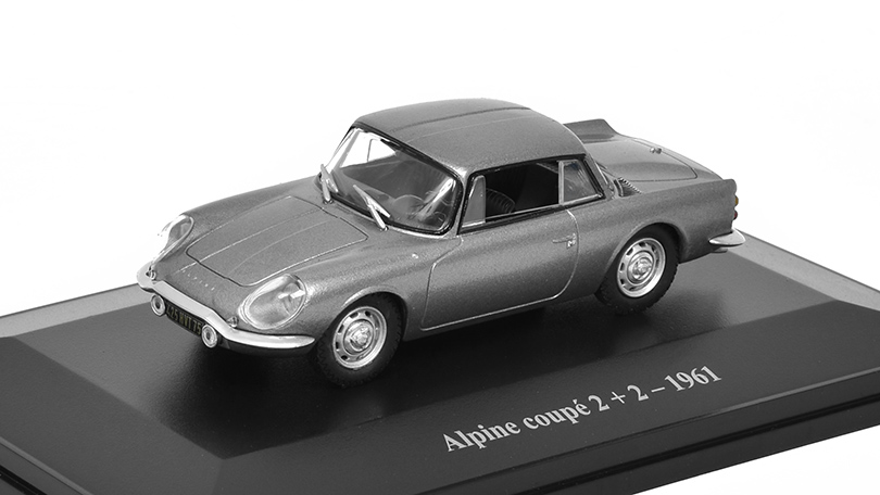 Renault Alpine Coupe 2+2 1961 1:43 - Eligor časopis s modelem