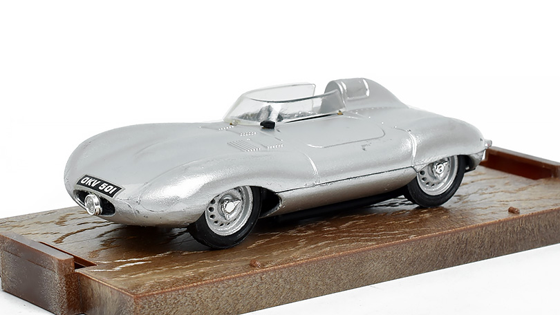 Jaguar D-Type 1954 Mille Miglia šedý 1:43 - Brumm - Model ze sbírky