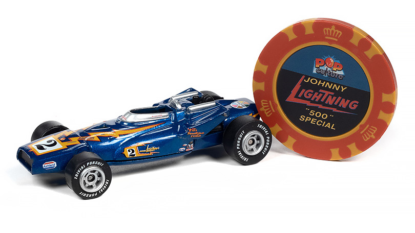 Johnny Lightning "500" Special s pokerovým žetonem - 1:64 Johnny Lightning