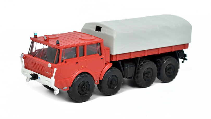 Tatra 813 Kolos 8x8 s plachtou Hasiči 1:87 - Brekina