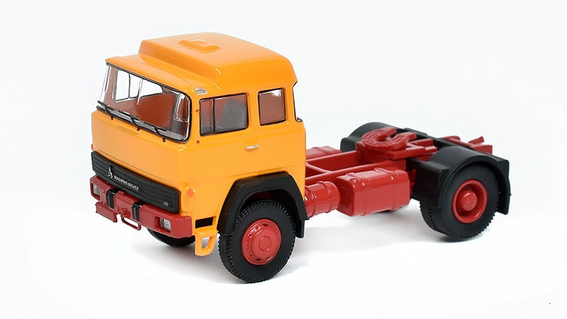 Magirus 310 D16 SZM 1974 žlutá / červená 1:87 - Brekina