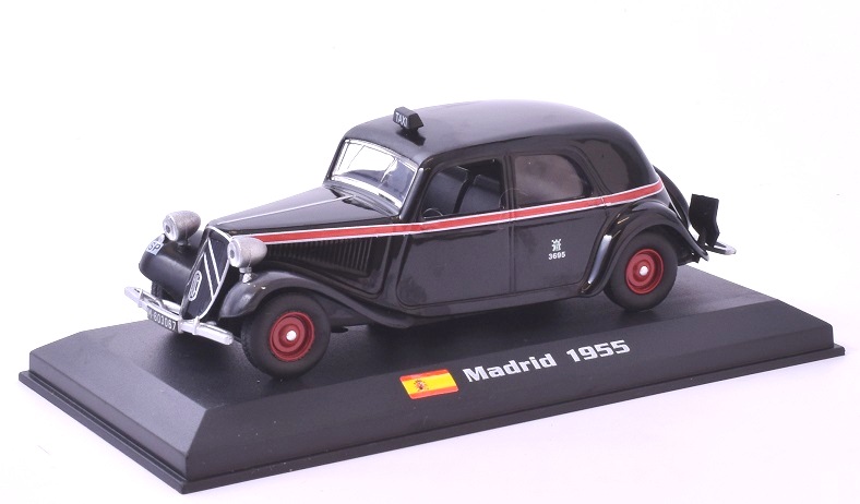 Citroen Traction Avant Madrid 1955 1:43 - Taxíky světa časopis s modelem