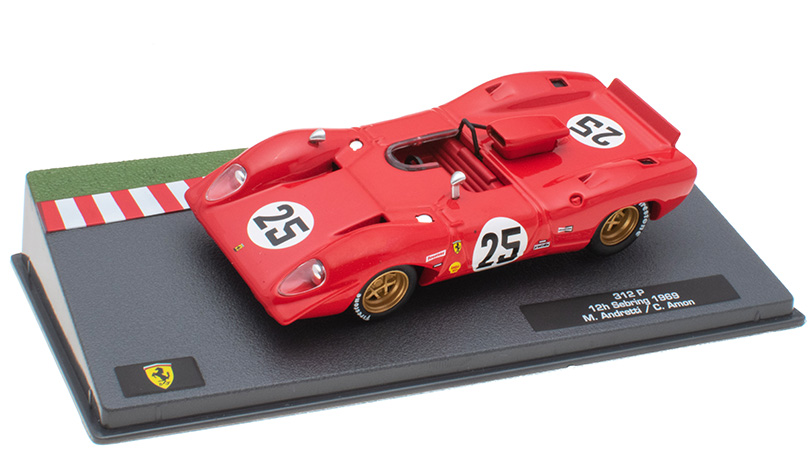 Ferrari 312 P #25 12h Sebring 1969 Andretti 1:43 - SpecialC časopis s modelem