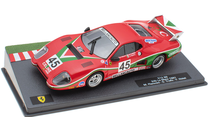 Ferrari 512 BB #45 24h Le Mans 1981 1:43 - SpecialC časopis s modelem