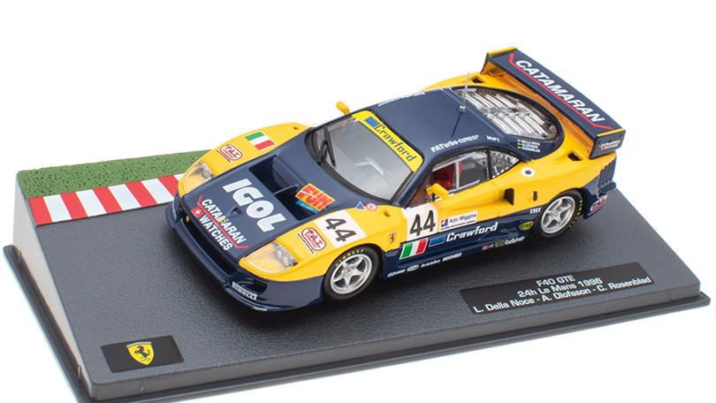 Ferrari F40 GTE #44 24h Le Mans 1996 1:43 - SpecialC časopis s modelem