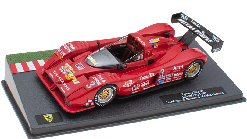 Ferrari F333 SP #3 12h Sebring 1997 1:43 - SpecialC časopis s modelem