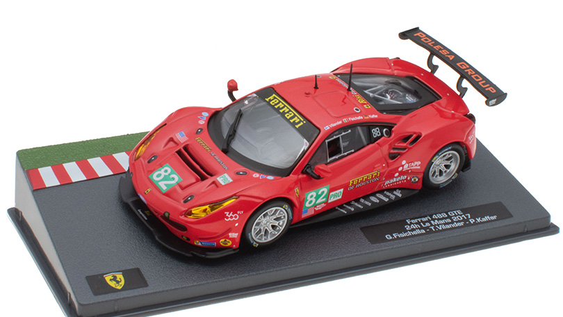 Ferrari 488 GTE #82 24h Le Mans 2017 1:43 - SpecialC časopis s modelem