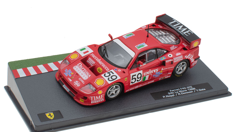 Ferrari F40 GTE #59 24h Le Mans 1996 1:43 - SpecialC časopis s modelem