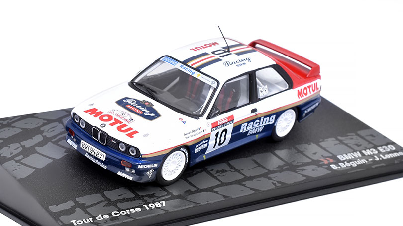 BMW M3 E30 #10 Tour de Corse 1987 B. Béguin 1:43 - SpecialC. časopis s modelem