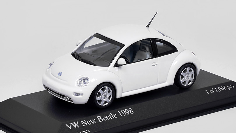 Volkswagen New Beetle 1998 bílá 1:43 - Minichamps