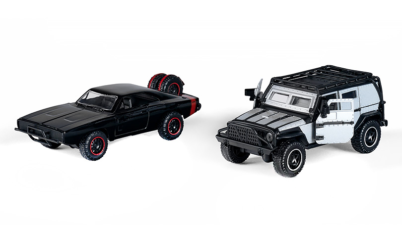 Sada 2ks: Dodge Charger R/T / Jeep Wrangler - Fast and Furious 1:32 - Jada Toys