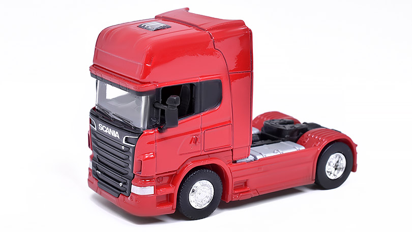 Scania R730 V8 2011 tahač červený 1:64 - Welly