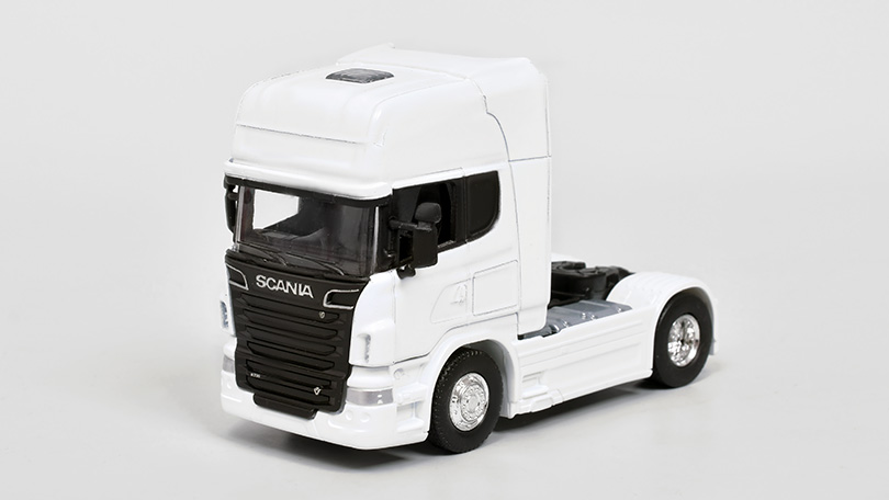 Scania R730 V8 2011 tahač bílý 1:64 - Welly