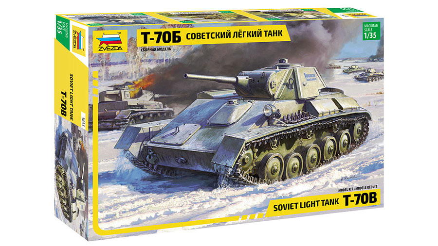 T-70B Soviet Light Tank 1942 - 1:35 Zvezda - stavebnice