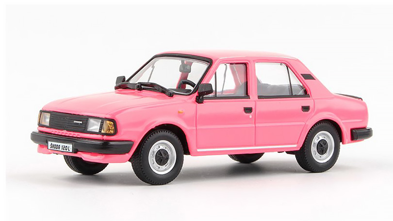 Škoda 120L 1984 Růžová 1:43 - Abrex