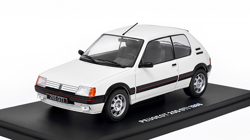 Peugeot 205 GTi 1986 1:24 - časopis Nezapomenutelné auta #48 s modelem