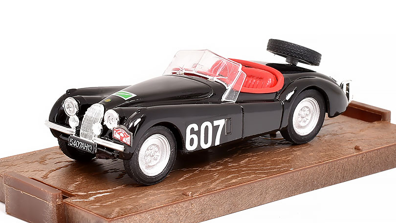 Jaguar XK120 #607 1948 Rally Delle Alpi 1:43 - Brumm - Model ze sbírky