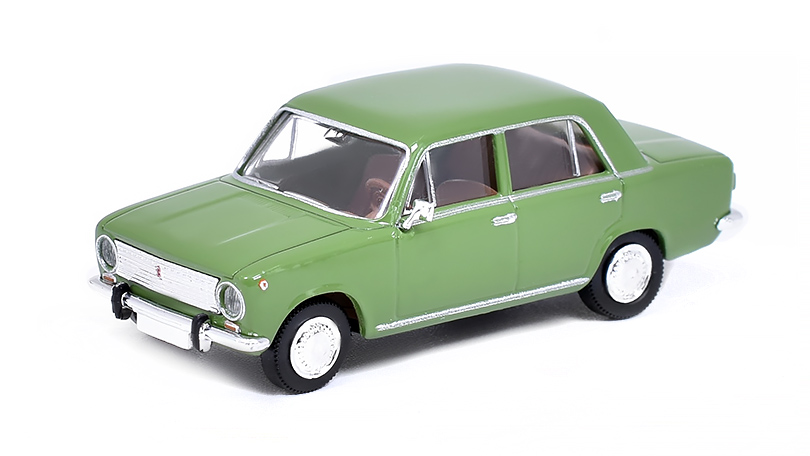 Fiat 124 zelený 1:87 - Brekina