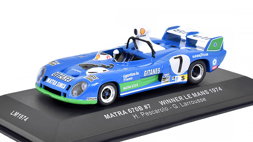 Matra 670B #7 Winner Le Mans 1974 Pescarolo / Larrousse - 1:43 IXO Models