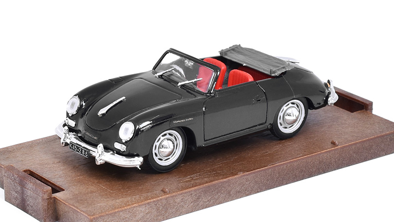 Porsche 356 Roadster 1950 černá 1:43 - Brumm - Model ze sbírky