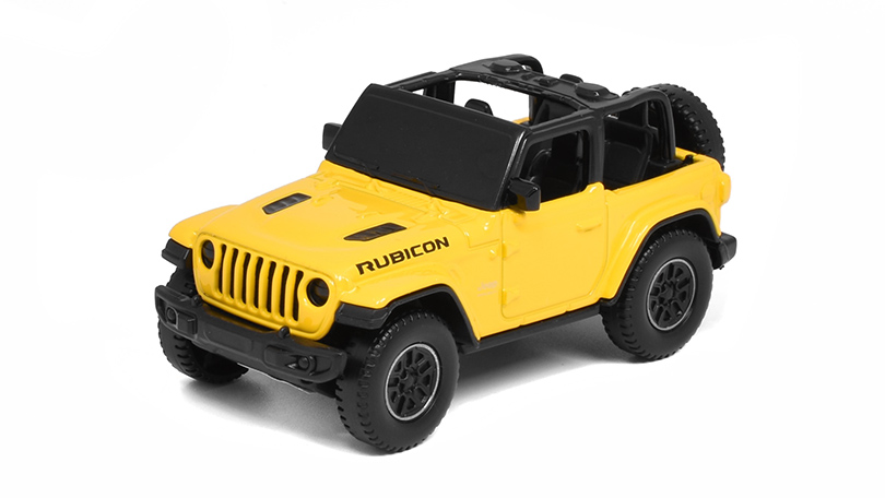 Jeep Wrangler Rubicon 2012 žlutý 1:43 - Mondo Motors