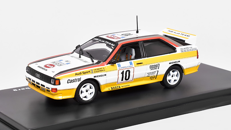 Audi Quattro A2 #10 Acropolis Rally 1984 1:43 DeAgostini časopis s modelem