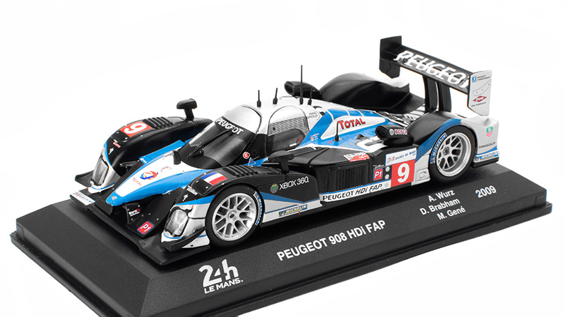 Peugeot 908 HDi FAP 24h Le Mans 2009 1:43 SpecialC. časopis s modelem