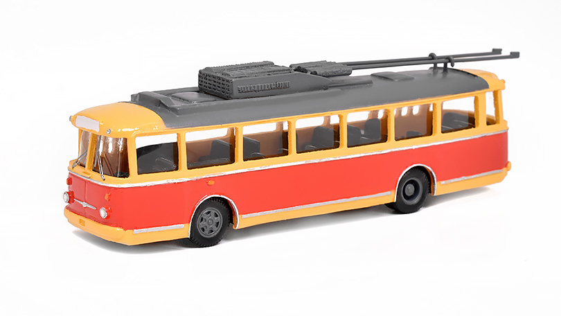 Škoda 9TR trolejbus 1:87 - Ručně vyrobený model