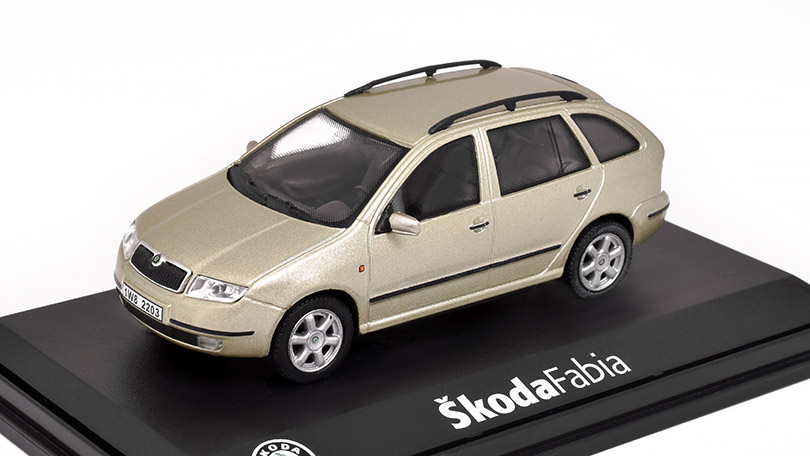 Škoda Fabia Combi béžová 1:43 - Abrex - Model ze sbírky