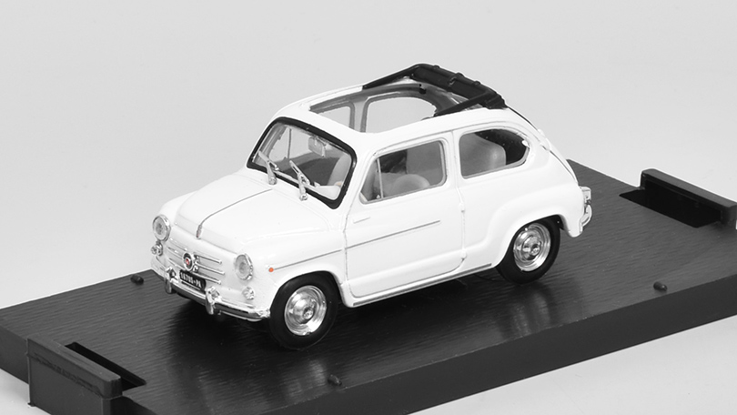 Fiat 600D 1960 bílá 1:43 - Brumm