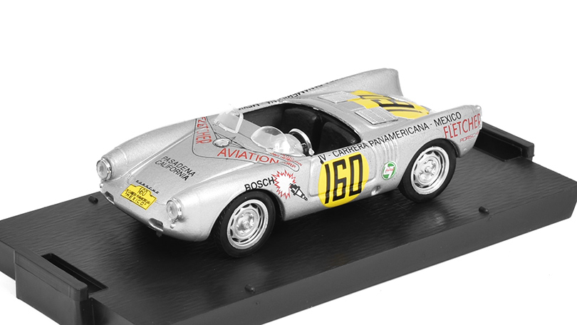 Porsche 550RS #160 Carrera Panamericana Mexico 1953 Hans Herrmann 1:43 - Brumm