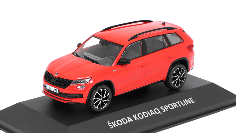 Škoda Kodiaq Sportline 2018 1:43 Kaleidoskop slavných vozů časopis s modelem #68