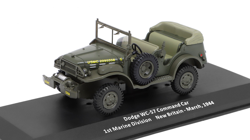 Dodge WC-57 Command Car 1944 1:43 - časopis Samochody Wojskowe s modelem #51