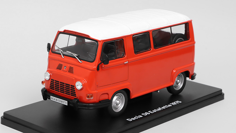 Dacia D6 Estafette 1975 1:24 - Hachette časopis Samochody PRL #90 s modelem