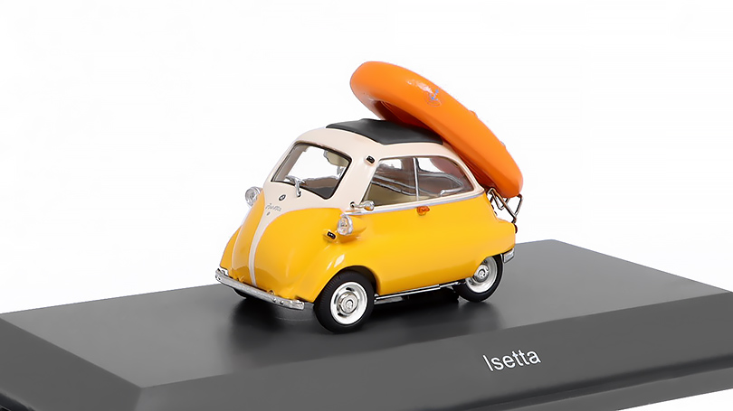 BMW Isetta 1955 s nafukovacím člunem 1:43 - Schuco