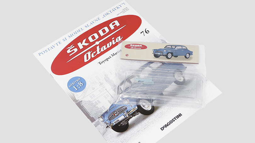 Škoda Octavia 1959 1:8 - časopis #76 se stavebnicí