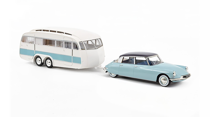 Citroen DS 19 1959 + Caravan 1:18 - NOREV