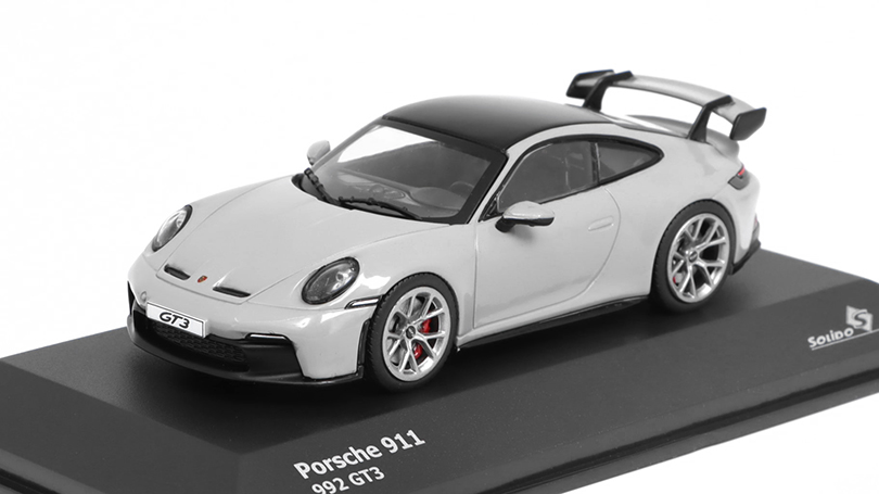 Porsche 911 992 GT3 Coupe 2021 šedá 1:43 - Solido