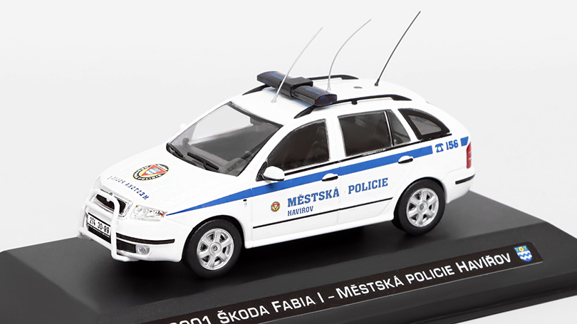 Škoda Fabia I 2001 Městská Policie Havířov 1:43 - Model Depo