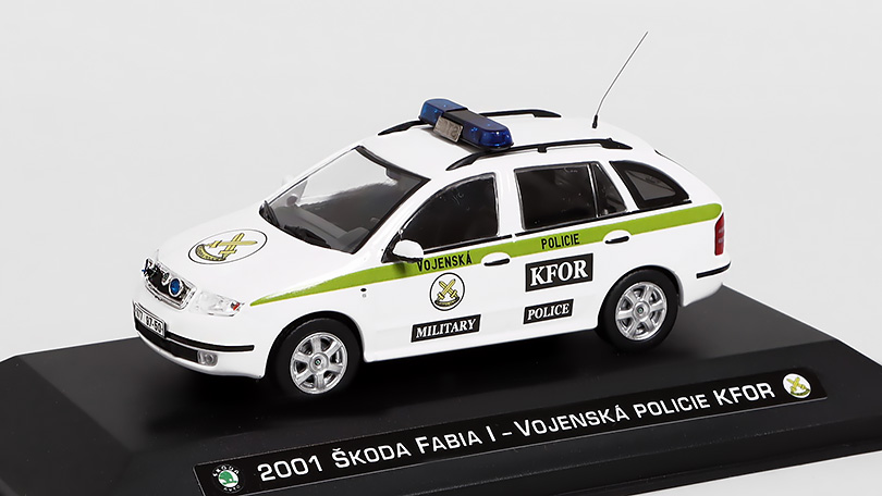 Škoda Fabia I 2001 Vojenská Policie KFOR 1:43 - Model Depo