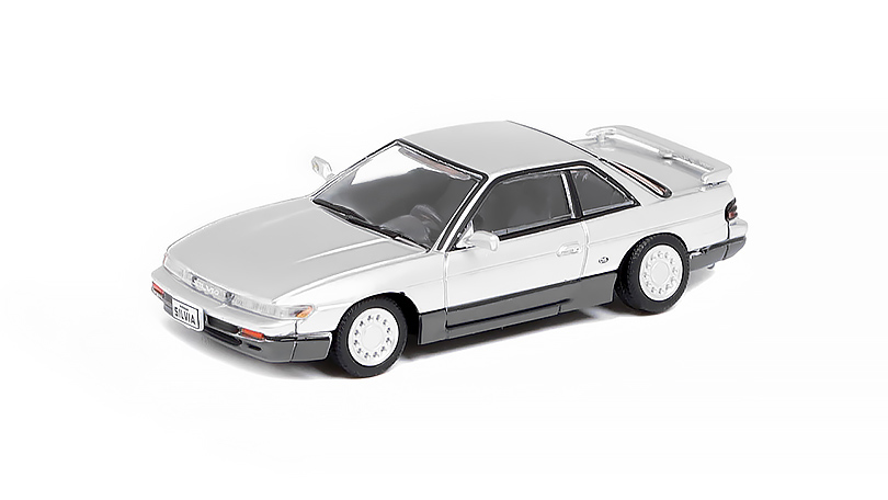 Nissan Silvia S13 LHD šedá 1:64 - BM Creations