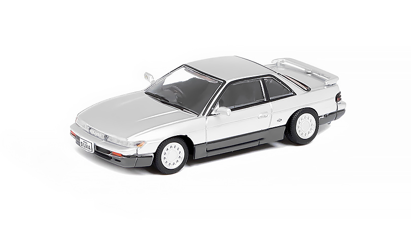 Nissan Silvia S13 RHD šedá 1:64 - BM Creations