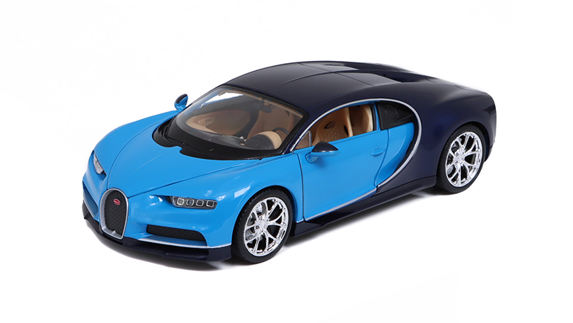 Bugatti Chiron 2016 modrá 1:24 - Welly