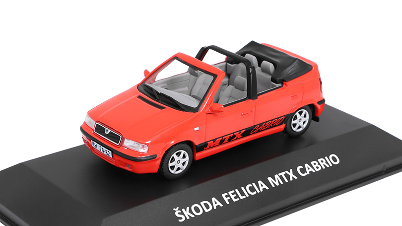 Škoda Felicia MTX Cabrio 1:43 Kaleidoskop slavných vozů časopis s modelem #69